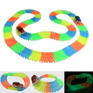 Dudes Rainbow™ Glowing Car Racing Set for Kids- Awesomely FUN!