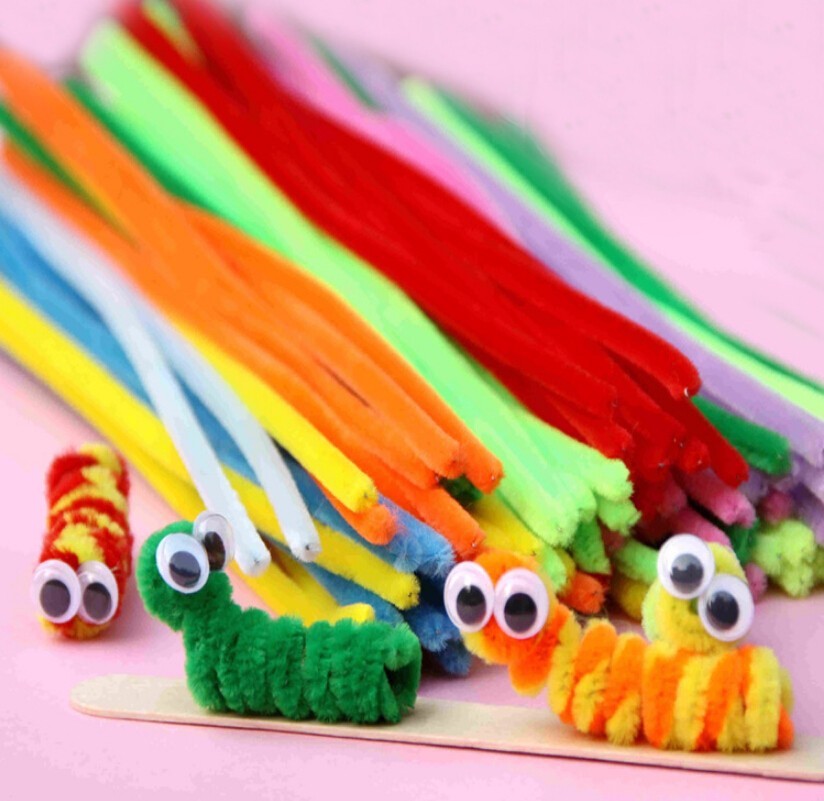 100pcs Bendaroos Montessori Chenille Sticks For Craft Children Kid