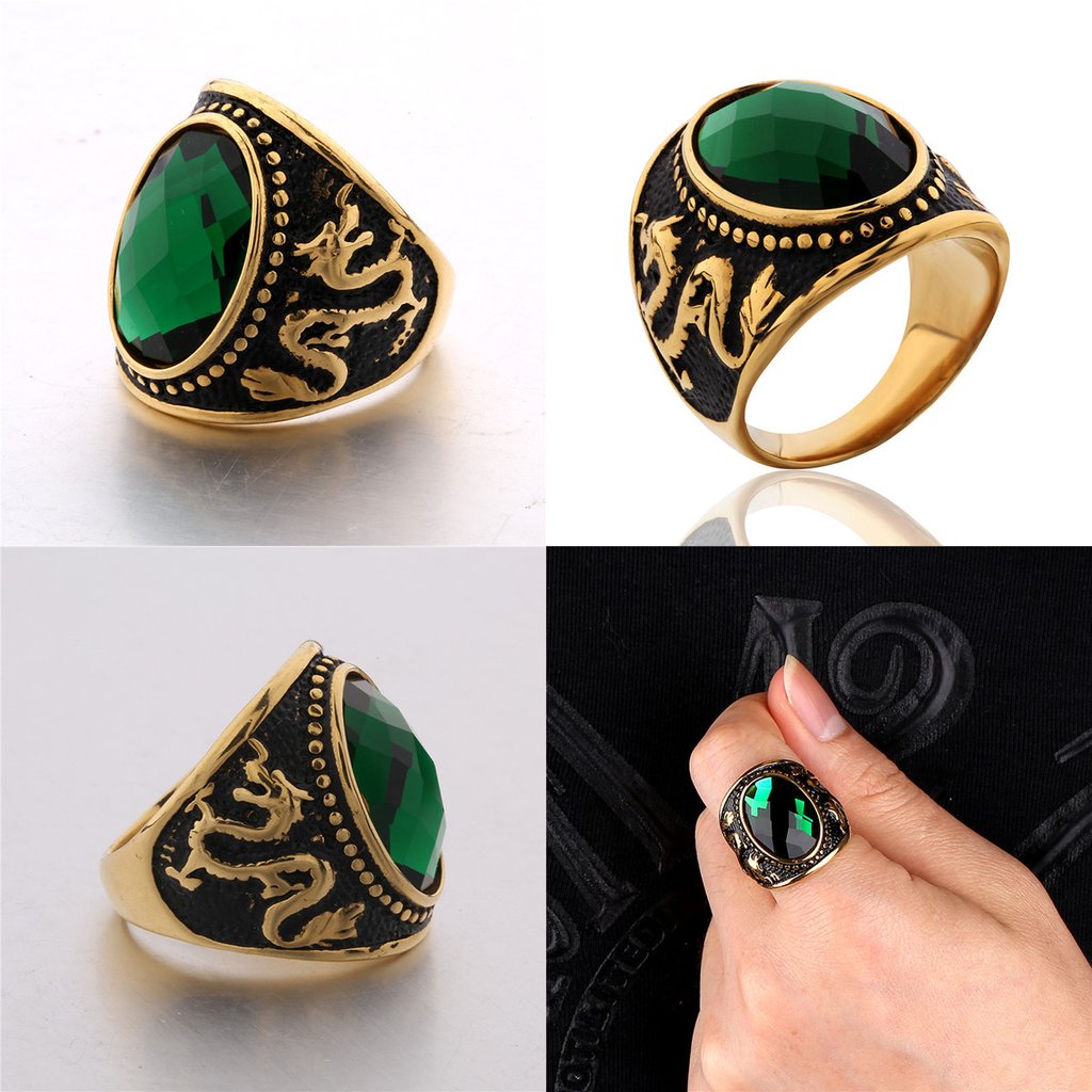 Carved Dragon Ring